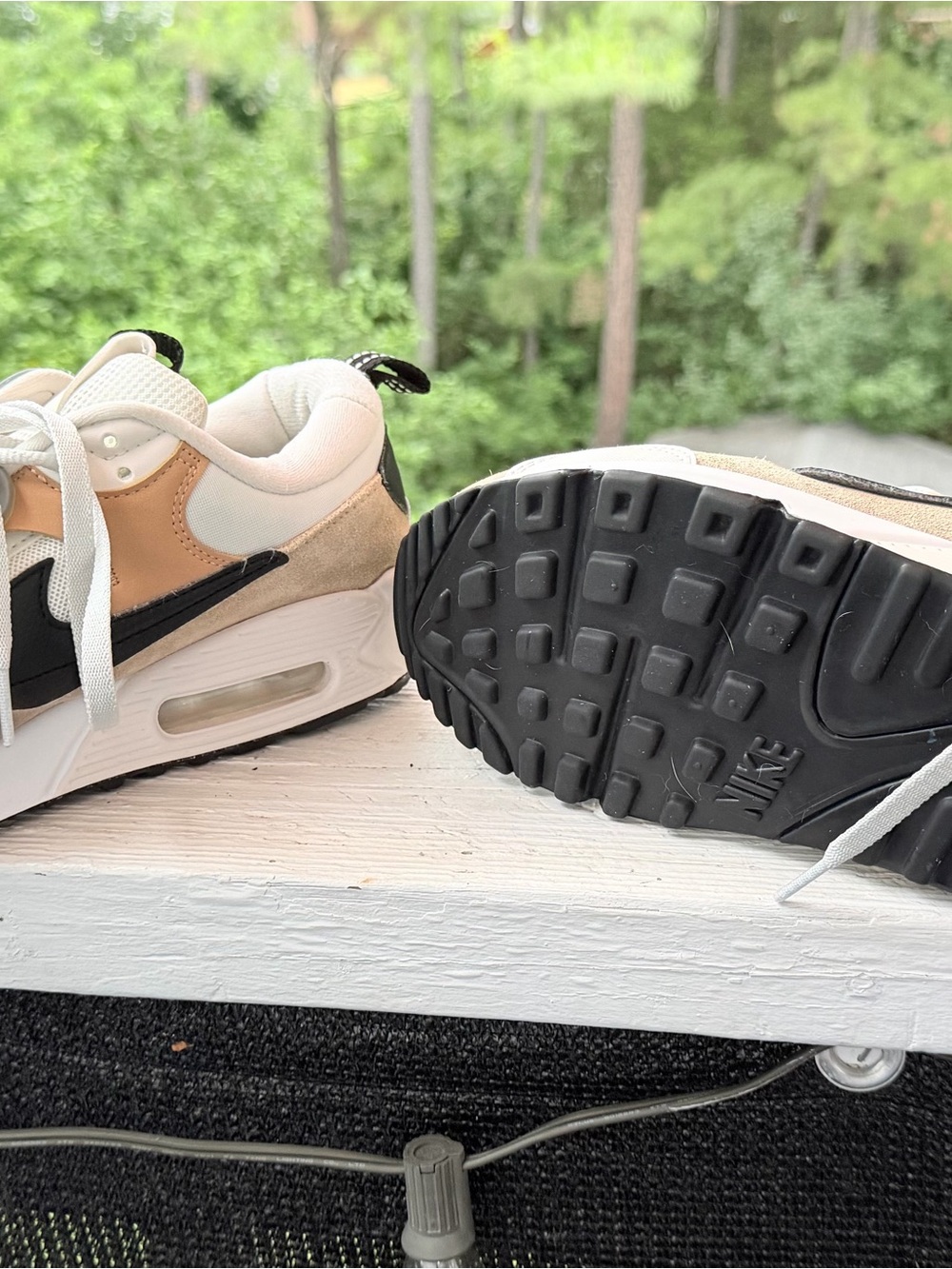 Nike Women’s Sneakers in Cream, Beige, Black - Picture 9 of 9